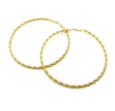 Unique Braid Style Hoop Earrings