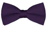 NYFASHION101 Men's Solid Color Adjustable Pre-Tied Bow Tie