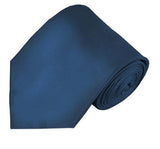Mens Solid Color Silk Tie