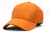 Unisex Adjustable Genuine Leather Baseball Cap Hat