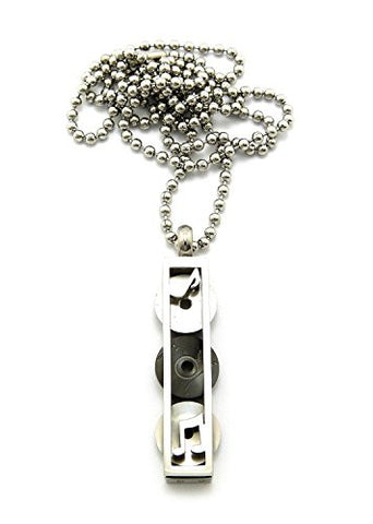 3 Row Music Records Piece Necklace Ball Chain