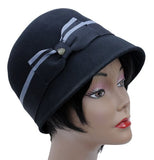 Ladies Soft 100% Wool Women's Cloche Bucket Hat w/Bow Accent CL1652