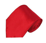 Mens Solid Color Silk Tie