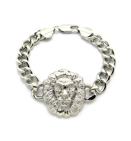 Lion Head Charm Bracelet