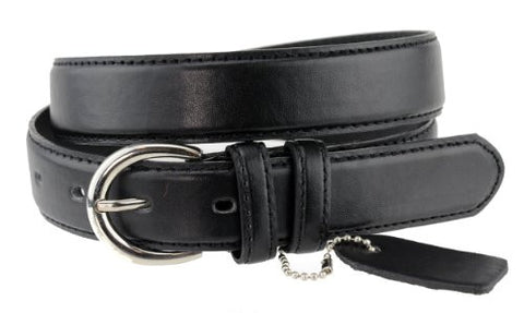 Nyfashion101 Women's Basic Leather Dressy Belt w/ Round Buckle H001-Black-S