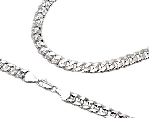 Diamond-Cut Chain Link Bracelet
