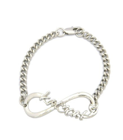 Katycat (TM) Fans Infinity Sign Link Bracelet in Silver Tone XB411R