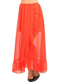 NYfashion101 Sheer Overlap Maxi Dress