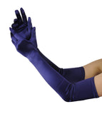 NYFASHION101 Women's Classic Long Opera Length Satin Gloves 16BL