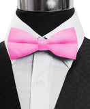 Fabulous Men's 2.5" Poly Satin Banded Bow Ties 29 Colors