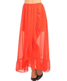 NYfashion101 Sheer Overlap Maxi Dress
