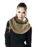 Exclusive Warm Chunky Knit Sherpa Lined Winter Infinity Scarf