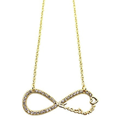Directioner&reg; Fans Rhinestone Infinity with 18"Link Chain Necklace - Gold-Tone XC255G