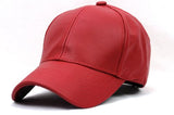 Unisex Adjustable Genuine Leather Baseball Cap Hat