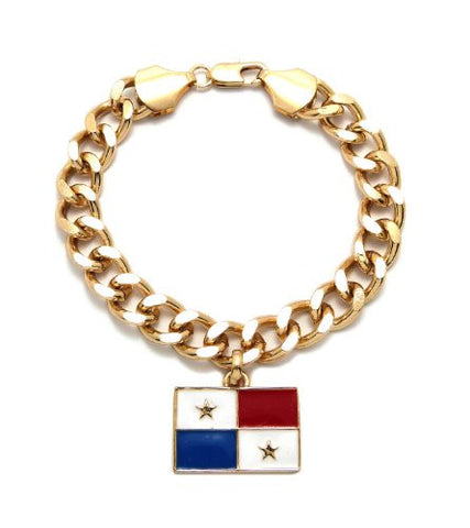 Panama Flag Chain Bracelet
