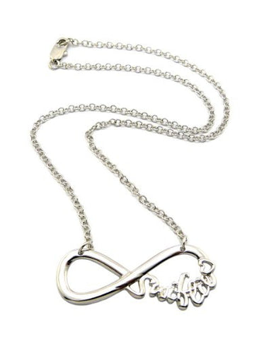 Swiftie Infinity Loop 3mm 18" Link Chain Necklace in Silver-Tone