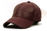Unisex Adjustable Genuine Leather Baseball Cap Hat