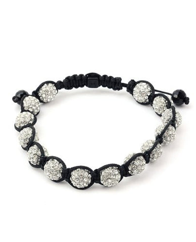 Encrusted Rhinestone Beads Bracelet