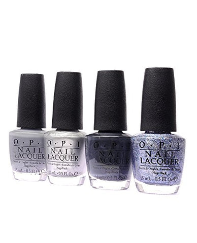 OPI Nail Polish 50 Fifty Shades of Grey 4 Pack F74+F76+F77+F78