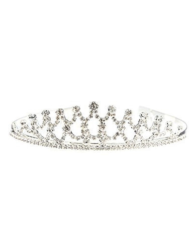 NYfashion101 Rhinestone Studded Royal Designed Crown Tiara NHTY3315SCLY