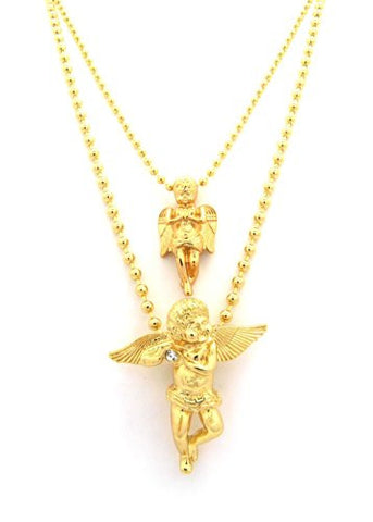 Cherub Micro Penadnt Set w/ Multi-Length Ball Chains