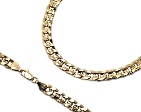 Diamond-Cut Chain Link Bracelet