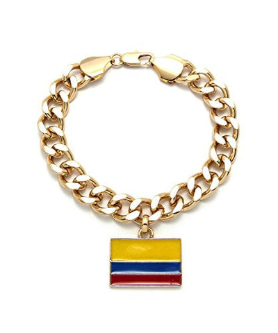 Columbia Flag Chain Bracelet