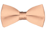 NYFASHION101 Men's Solid Color Adjustable Pre-Tied Bow Tie