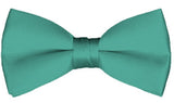 NYFASHION101 Men's Solid Color Adjustable Pre-Tied Bow Tie