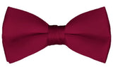 NYFASHION101 Men's Solid Color Adjustable Pre-Tied Bow Tie