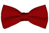 NYFASHION101 Men's Solid Color Adjustable Pre-Tied Bow Tie