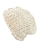 NYfashion101 Wood Button Accent Handmade Big Loop Winter Knit Beanie Hat