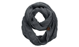 C.C Women's Winter Cable Knit Sherpa Lined Warm Infinity Pullover Scarf