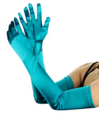 NYFASHION101 Women's Classic Long Opera Length Satin Gloves 16BL