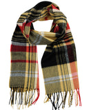 D&Y Unisex Classic Softer Than Cashmere Plaid Fringe End Scarf