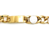 Celebrity Style 24mm 8.75" ID Cuban Link Chain Bracelet in Gold-Tone