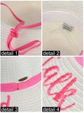 C.C Children's Weaved Crushable Beach Embroidered Quote Flop Brim Sun Hat