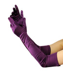 NYFASHION101 Women's Classic Long Opera Length Satin Gloves 16BL