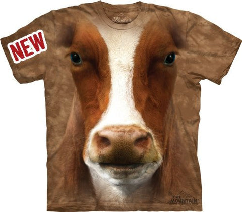 Mountain Moo Adult Size T-shirt , Bronze , XXX-Large