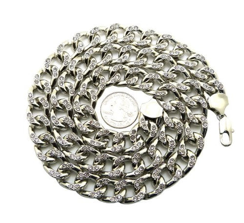 Rhinestone Pave Chain Necklace