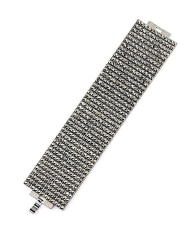 12 Row Dazzling Rhinestone Link Bracelet