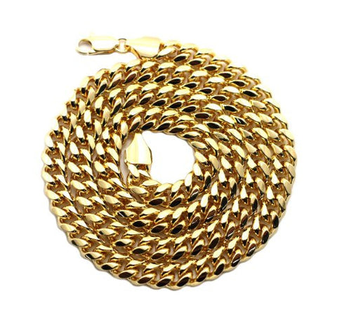 Quality Brass Miami Cuban Link Chain Necklace