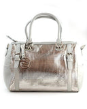 NYfashion101 ?? Womens Faux Leather and Shiny Metallic Handbag
