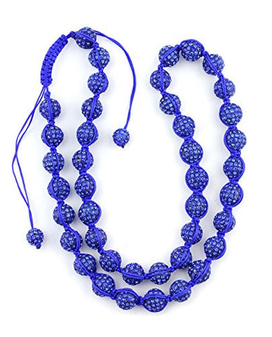 Encrusted Ball Shamballa Necklace