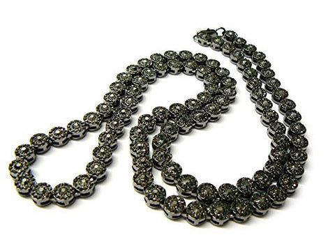Iced Out Hip Hop Cluster Chain Necklace