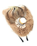 NYfashion101 Unique Feather Headband Fascinator w/ Large Cubic Accent