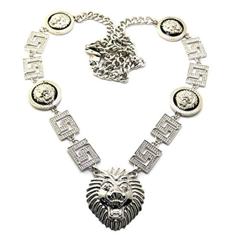 Five Lion Heads Necklace