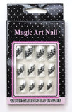 MAGIC ART NAIL Pre-Glued Easy Apply Design Acrylic Nail Tips 12-A-Pack Set