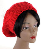 New Puff Ball Charm Knit Beret Hat