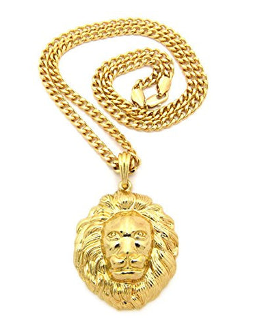 3D Lion Head Necklace